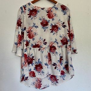 Faded Glory Floral Blouse